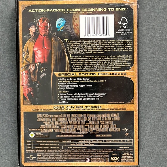 HellBoy II The golden Army | DVD | 3 Disk Special - Picture 2 of 4
